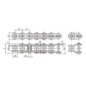 zemědělské válečkové řetězy