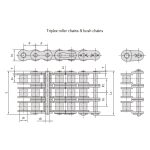 Řada přesných válečkových řetězů s krátkým roztečí