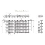 Řada přesných válečkových řetězů s krátkým roztečí