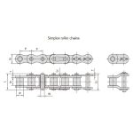 Přesné válečkové řetězy řady B s krátkým roztečem