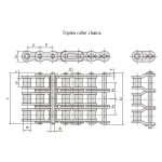 Přesné válečkové řetězy řady B s krátkým roztečovým rozestupem