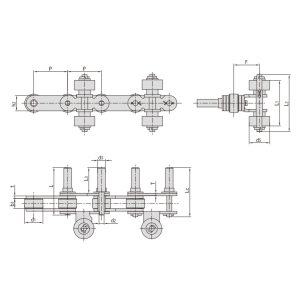 dopravní řetěz pro stříkací zařízení