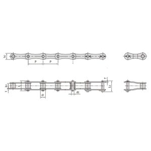 řetěz s dvojitým roztečem