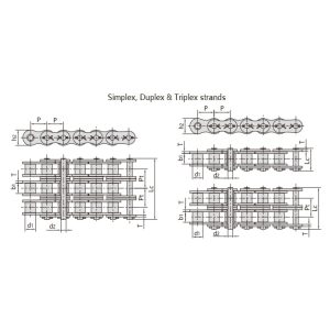 řetěz s čepy pro těžké použití