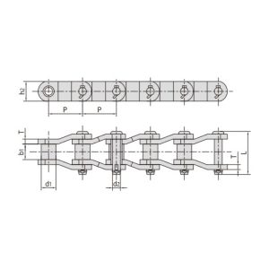 řetěz pro těžký provoz s klikovým článkem