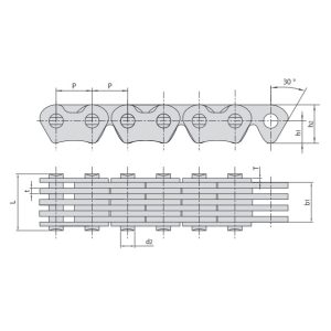 časování tichých řetězů pro automobilový motor