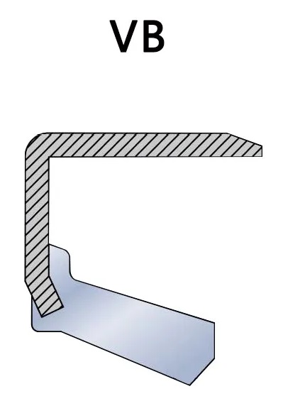 VB type single lip oil seal