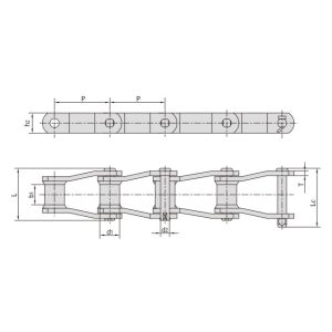 svařovaný konstrukční řetěz z ohýbaných desek