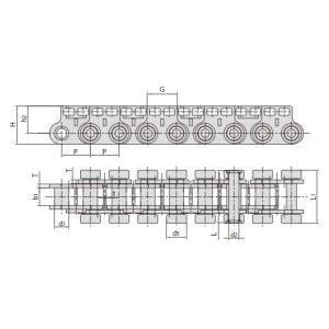 řetězy pro zařízení na výrobu dřevěných desek