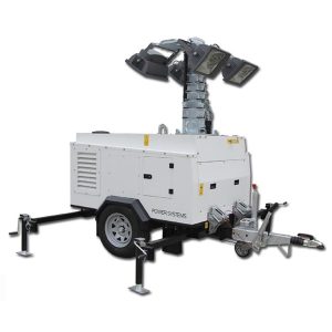 hydraulický zvedací mobilní dieselový halogenidový světelný stožár