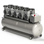 zubní elektrický bezolejový vzduchový kompresor