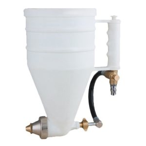 trysková pistole s trychtýřem