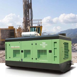 skidový dieselový rotační šroubový vzduchový kompresor