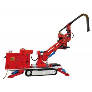 podzemní vozidlo s manipulátorem pro podporu klenby