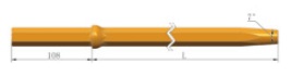 Šestihranný dřík 25 x 108 mm