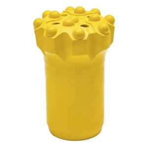 Vrták s výsuvným tlačítkem a závitem T45 s prohloubeným středem